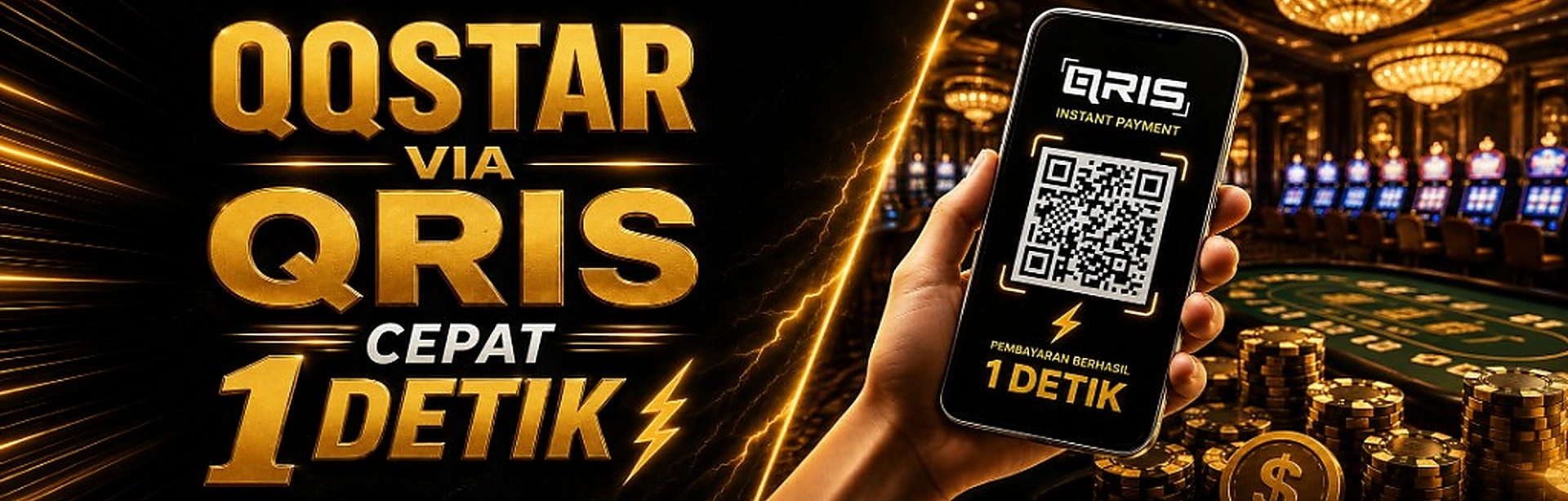 QQSTAR via QRIS cepat 1 detik